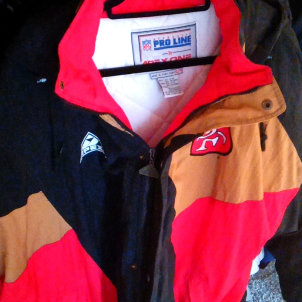 Vintage 49ers Authentic NFL  Pro line by Apex One Jacket Size XL NWOT